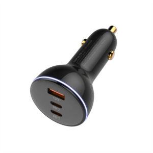 شاحن سيارة فائق السرعة 160 واط مع 3 منافذ USB