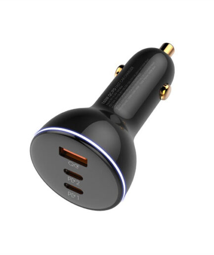شاحن سيارة فائق السرعة 160 واط مع 3 منافذ USB