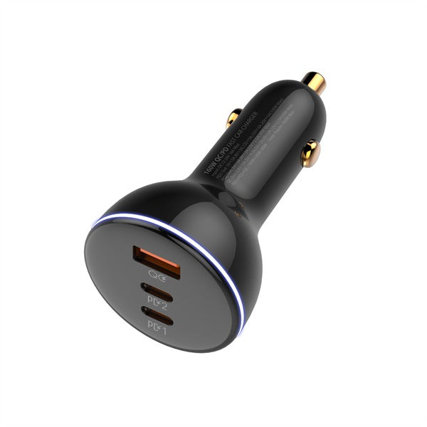 شاحن سيارة فائق السرعة 160 واط مع 3 منافذ USB شاحن سيارة فائق السرعة 160 واط مع 3 منافذ USB