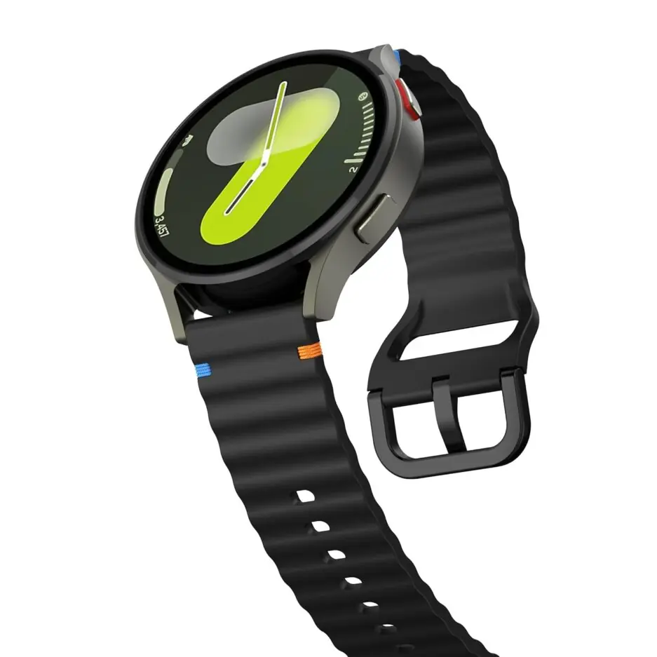 18mm Silicone Wave Band Replacement Strap for Huawei Watch GT 6/5/4 41mm, GT 5 Pro 42mm - 18 mm Sports Wristband for Garmin Venu 4 41mm/3S/2S, Forerunner 265S/255S, vivoactive...