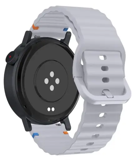 18mm Silicone Wave Band Replacement Strap for Huawei Watch GT 6/5/4 41mm, GT 5 Pro 42mm - 18 mm Sports Wristband for Garmin Venu 4 41mm/3S/2S, Forerunner 265S/255S, vivoactive...
