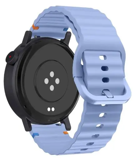18mm Silicone Wave Band Replacement Strap for Huawei Watch GT 6/5/4 41mm, GT 5 Pro 42mm - 18 mm Sports Wristband for Garmin Venu 4 41mm/3S/2S, Forerunner 265S/255S, vivoactive...