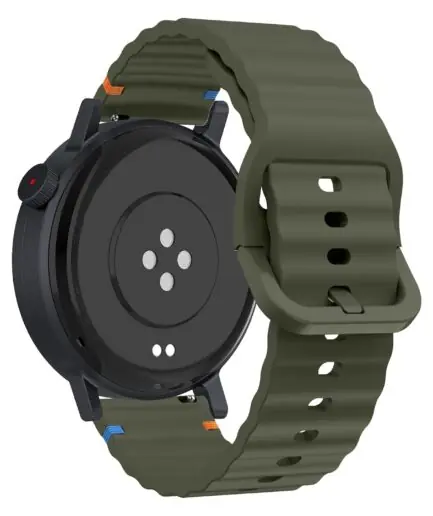 18mm Silicone Wave Band Replacement Strap for Huawei Watch GT 6/5/4 41mm, GT 5 Pro 42mm - 18 mm Sports Wristband for Garmin Venu 4 41mm/3S/2S, Forerunner 265S/255S, vivoactive...
