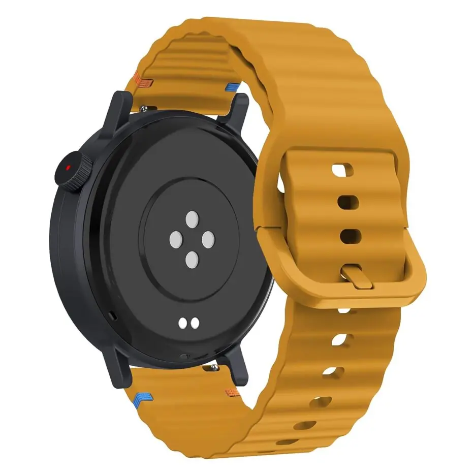 18mm Silicone Wave Band Replacement Strap for Huawei Watch GT 6/5/4 41mm, GT 5 Pro 42mm - 18 mm Sports Wristband for Garmin Venu 4 41mm/3S/2S, Forerunner 265S/255S, vivoactive...