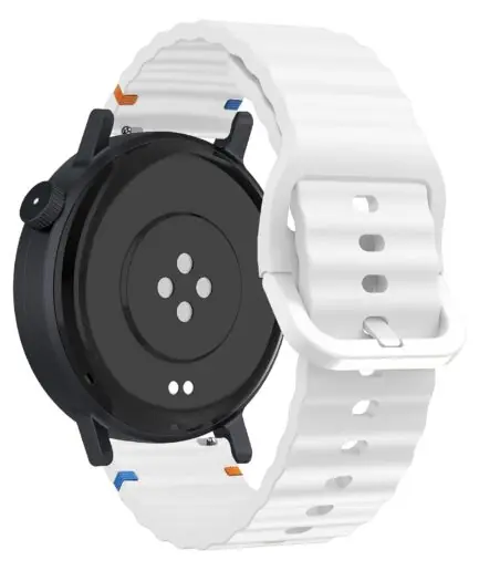 18mm Silicone Wave Band Replacement Strap for Huawei Watch GT 6/5/4 41mm, GT 5 Pro 42mm - 18 mm Sports Wristband for Garmin Venu 4 41mm/3S/2S, Forerunner 265S/255S, vivoactive...