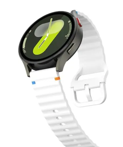 18mm Silicone Wave Band Replacement Strap for Huawei Watch GT 6/5/4 41mm, GT 5 Pro 42mm - 18 mm Sports Wristband for Garmin Venu 4 41mm/3S/2S, Forerunner 265S/255S, vivoactive...