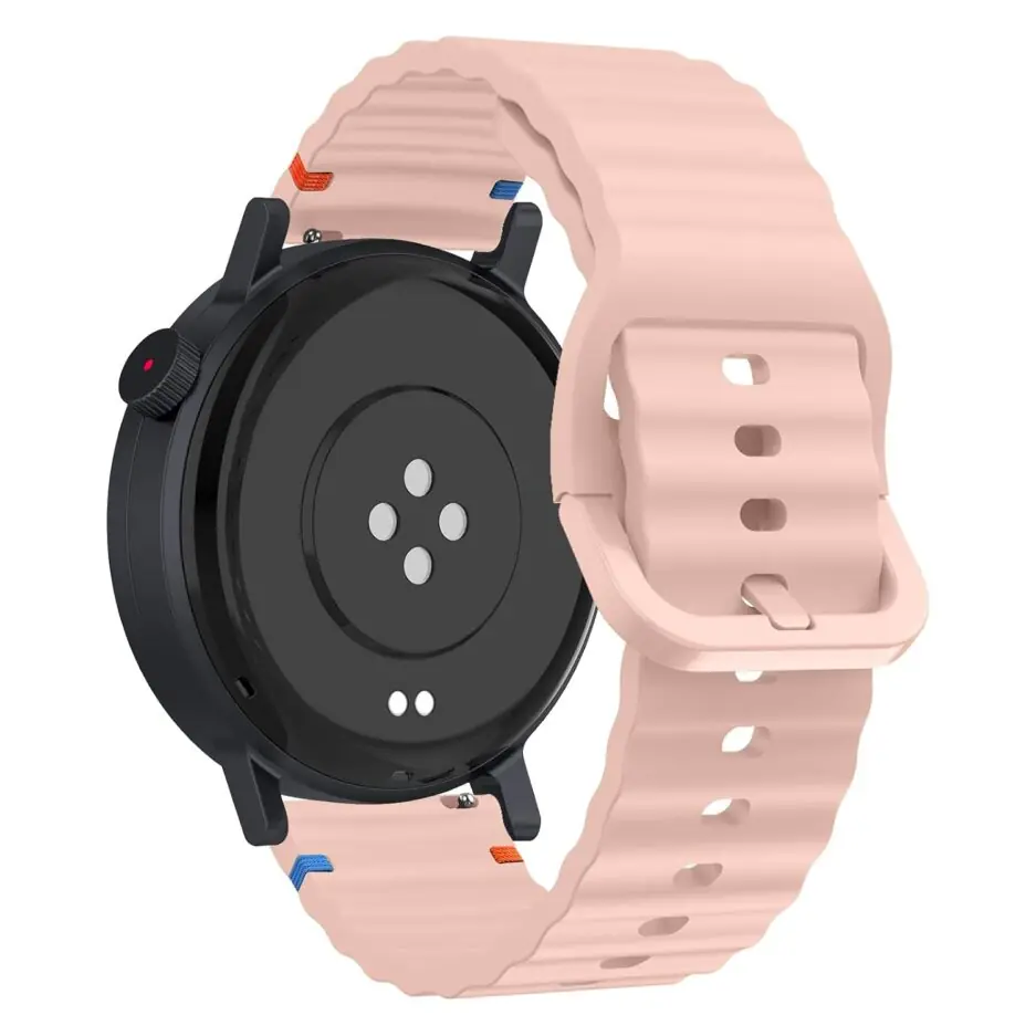18mm Silicone Wave Band Replacement Strap for Huawei Watch GT 6/5/4 41mm, GT 5 Pro 42mm - 18 mm Sports Wristband for Garmin Venu 4 41mm/3S/2S, Forerunner 265S/255S, vivoactive...