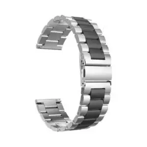 استراب 22 مم ستانلس ستيل معدني فاخر متوافق مع CMF Watch Pro 2 - أسود