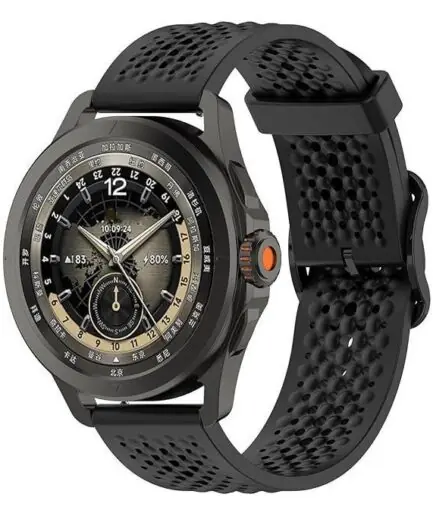 حزام سيليكون 22 مم متوافق مع حزام 22 مم متوافق مع Xiaomi Redmi Watch 5 Active/Redmi Watch 5 Lite، - (الحزام فقط) أحزمة سوار ذكي.. أسود