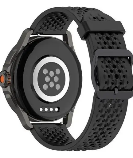 حزام سيليكون 22 مم متوافق مع حزام 22 مم متوافق مع Xiaomi Redmi Watch 5 Active/Redmi Watch 5 Lite، - (الحزام فقط) أحزمة سوار ذكي.. أسود