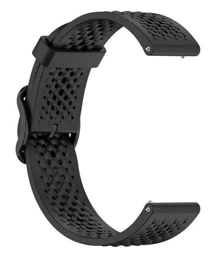 حزام سيليكون 22 مم متوافق مع حزام 22 مم متوافق مع Xiaomi Redmi Watch 5 Active/Redmi Watch 5 Lite، - (الحزام فقط) أحزمة سوار ذكي.. أسود