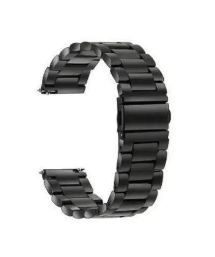 حزام ساعة Amazfit Pop 3R من الفولاذ المقاوم للصدأ 22 مم - أسود