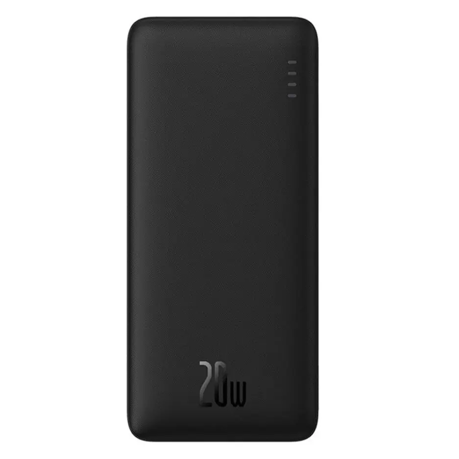 Baseus Airpow PPAP20K Power Bank USB + Type-C + Micro 20W Fast Charging 20000mAh - Black