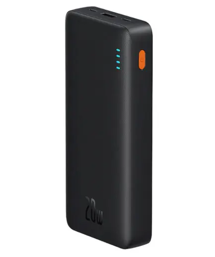 Baseus Airpow PPAP20K Power Bank USB + Type-C + Micro 20W Fast Charging 20000mAh - Black
