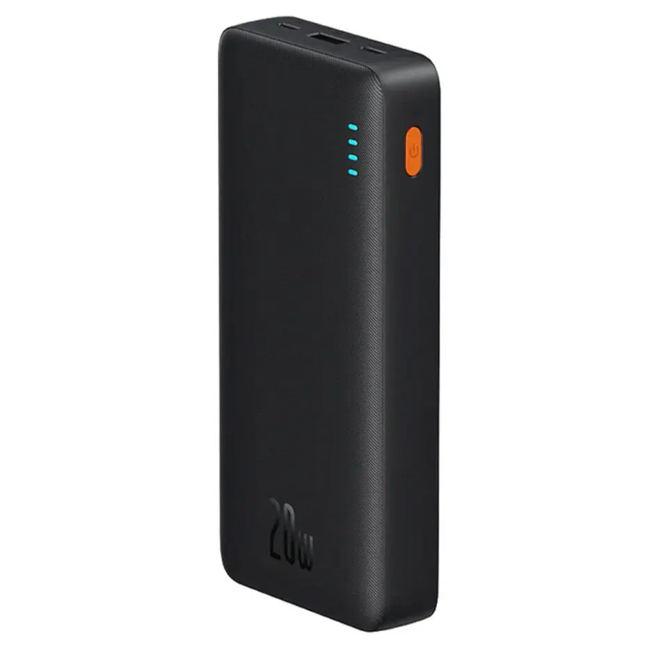 Baseus Airpow PPAP20K Power Bank USB + Type-C + Micro 20W Fast Charging 20000mAh - Black