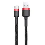 Baseus Cafule CATKLF-B91 USB To Type-C Cable 3A Fast Charging 1m - Black