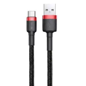 Baseus Cafule CATKLF-B91 USB To Type-C Cable 3A Fast Charging 1m - Black