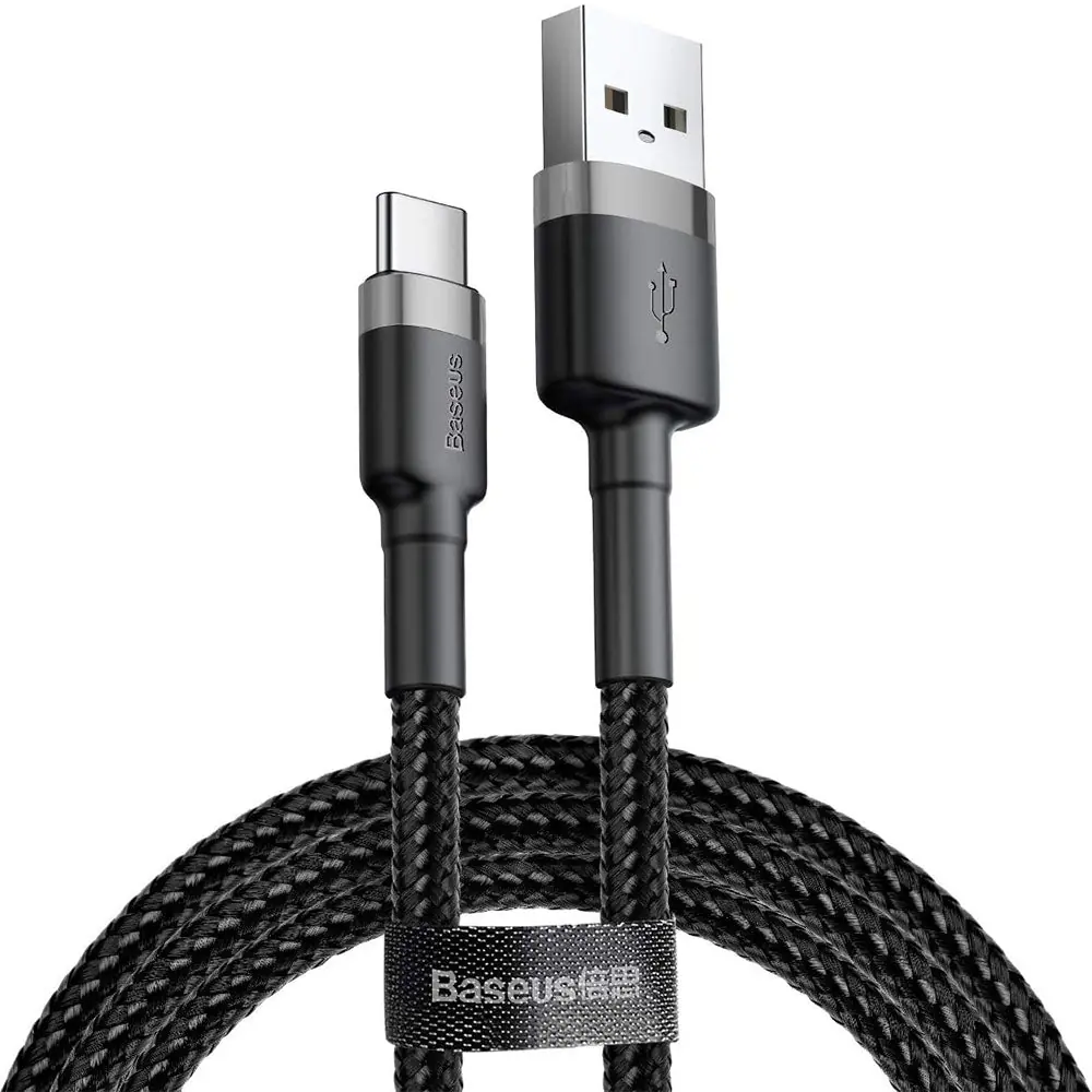 Baseus Cafule CATKLF-BG1 USB To Type-C Cable 3A Fast Charging 1m Baseus Cafule CATKLF-BG1 USB To Type-C Cable 3A Fast Charging 1m
