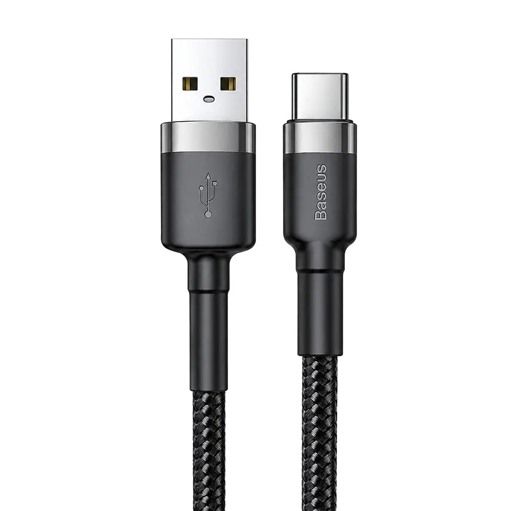 Baseus Cafule CATKLF-BG1 USB To Type-C Cable 3A Fast Charging 1m Baseus Cafule CATKLF-BG1 USB To Type-C Cable 3A Fast Charging 1m