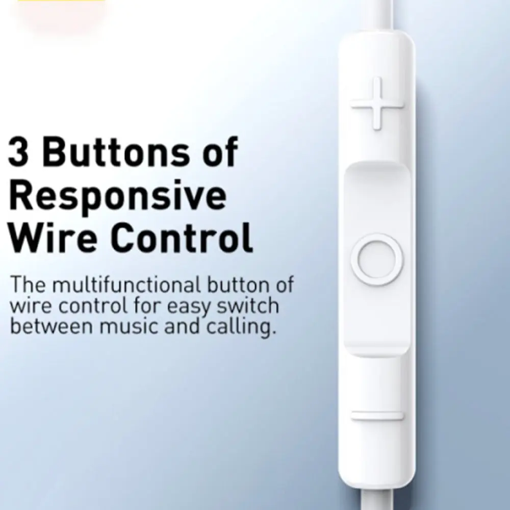 Baseus Encok CZ17 Type-C Earphone - White Baseus Encok CZ17 Type-C Earphone - White