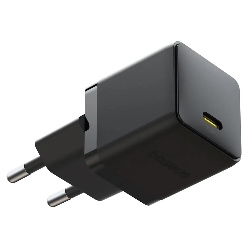 Baseus Palm CCZC20CE Mini Wall Charger PD Type-C 20W Fast Charging - Black Baseus Palm CCZC20CE Mini Wall Charger PD Type-C 20W Fast Charging - Black