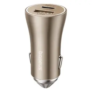 Baseus PrimeTrip VP1 CCJDZ-MC Car Charger USB + Type-C 60W Fast Charging - Starlight Gold