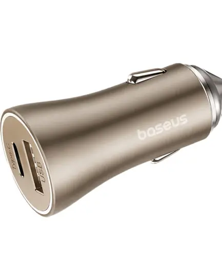 Baseus PrimeTrip VP1 CCJDZ-MC Car Charger USB + Type-C 60W Fast Charging - Starlight Gold