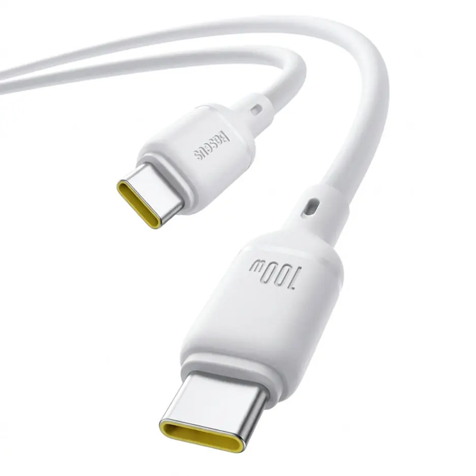 Baseus Silky CB000114 Type-C To Type-C Cable 100W Fast Charging 1m - White
