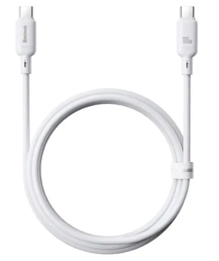 Baseus Silky CB000114 Type-C To Type-C Cable 100W Fast Charging 1m - White