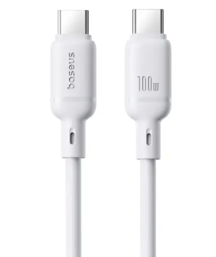 Baseus Silky CB000114 Type-C To Type-C Cable 100W Fast Charging 1m - White