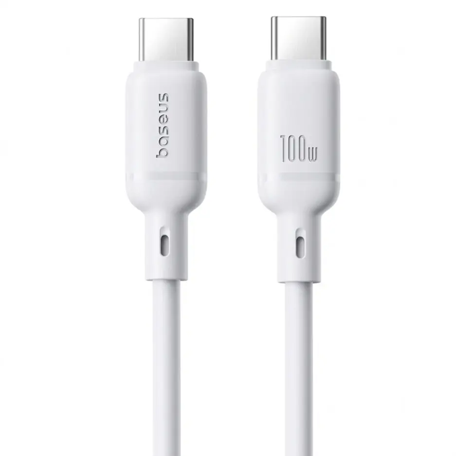 Baseus Silky CB000114 Type-C To Type-C Cable 100W Fast Charging 1m - White