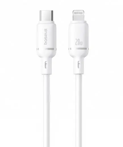 Baseus Silky CB000116 Type-C To Lightning Cable 20W Fast Charging 1m - White
