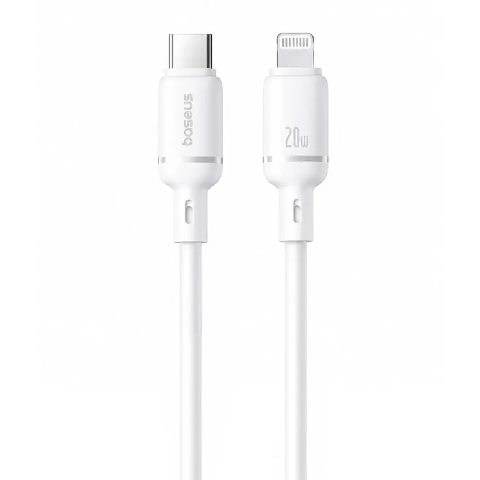 Baseus Silky CB000116 Type-C To Lightning Cable 20W Fast Charging 1m - White
