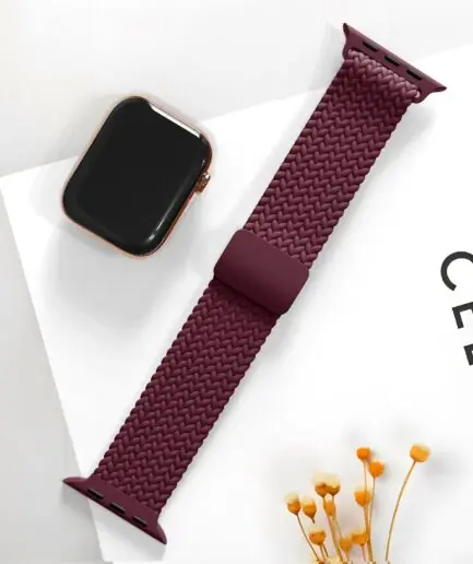 Dl3 Mobilak Sport Solo Loop Compatible with Apple Watch Band 42mm 44mm 45mm 46mm 49mm for Women Men,Magnetic Strap Stretchy Braided Wristband for iWatch Series 11 10 9 8 7 6 5 4...