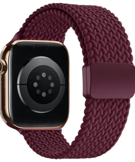 Dl3 Mobilak Sport Solo Loop Compatible with Apple Watch Band 42mm 44mm 45mm 46mm 49mm for Women Men,Magnetic Strap Stretchy Braided Wristband for iWatch Series 11 10 9 8 7 6 5 4...