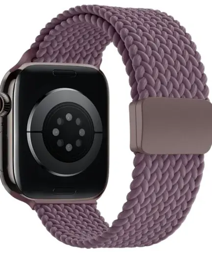 Dl3 Mobilak Sport Solo Loop Compatible with Apple Watch Band 42mm 44mm 45mm 46mm 49mm for Women Men,Magnetic Strap Stretchy Braided Wristband for iWatch Series 11 10 9 8 7 6 5 4...
