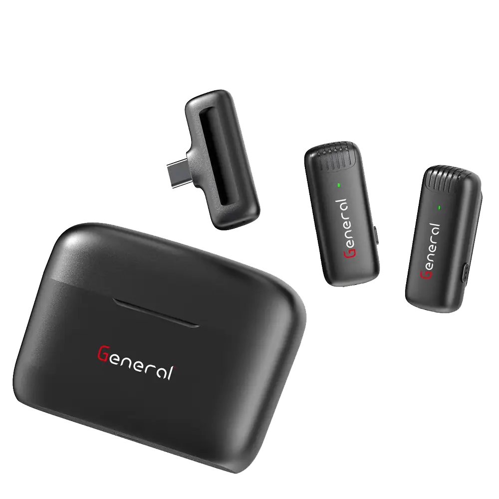 General GM39 Type-C 2.4GHz Dual Channel Wireless Microphone System General GM39 Type-C 2.4GHz Dual Channel Wireless Microphone System