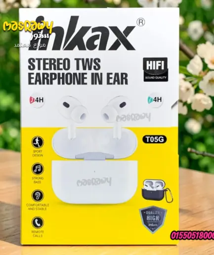 سماعة Inkax T05G Stereo TWS Earphone