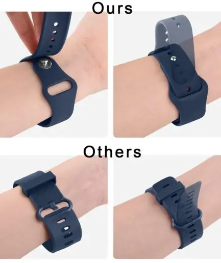 Meliya 22mm Watch Bands Quick Release Replacement Wristband, Soft Silicone Sport Replacement Straps for Men Women