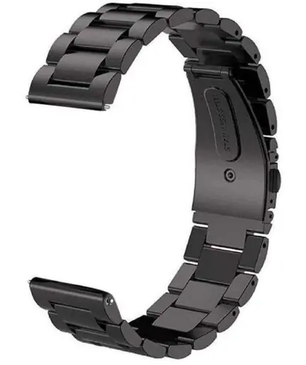 Metal Stainless Steel Strap 22mm Strap Compatible with CMF by Nothing Watch Pro 2 Smartwatch 1.32 inches, 22mm For - Smart Watch Band Bracelet - BLACK