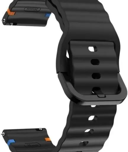 Next Store 22mm Silicone Wavy Watch Band Compatible with Samsung Galaxy Watch 3 45mm / Gear S3 / Huawei GT3 46mm / GT2E / Pro / GT4 GT5 GT6 46mm / Honor Magic Watch 2 46mm Quick...