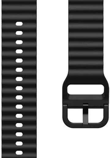 Next Store 22mm Silicone Wavy Watch Band Compatible with Samsung Galaxy Watch 3 45mm / Gear S3 / Huawei GT3 46mm / GT2E / Pro / GT4 GT5 GT6 46mm / Honor Magic Watch 2 46mm Quick...