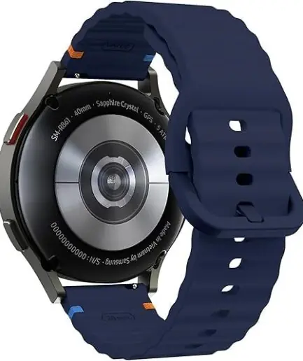 Next Store 22mm Silicone Wavy Watch Band Compatible with Samsung Galaxy Watch 3 45mm / Gear S3 / Huawei GT3 46mm / GT2E / Pro / GT4 GT5 GT6 46mm / Honor Magic Watch 2 46mm Quick...