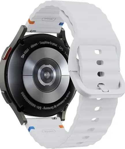 Next Store 22mm Silicone Wavy Watch Band Compatible with Samsung Galaxy Watch 3 45mm / Gear S3 / Huawei GT3 46mm / GT2E / Pro / GT4 GT5 GT6 46mm / Honor Magic Watch 2 46mm Quick...