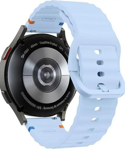 Next Store 22mm Silicone Wavy Watch Band Compatible with Samsung Galaxy Watch 3 45mm / Gear S3 / Huawei GT3 46mm / GT2E / Pro / GT4 GT5 GT6 46mm / Honor Magic Watch 2 46mm Quick...
