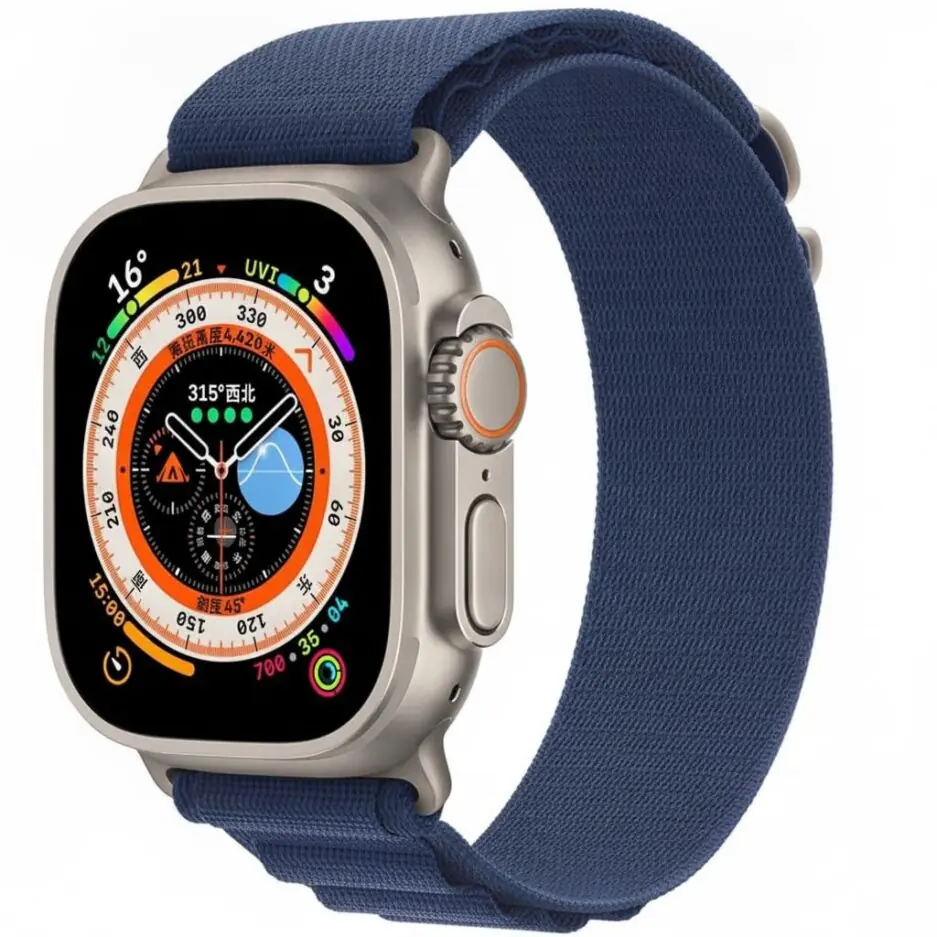 Nylon Loop Sport Band Compatible with Apple Watch Band 49mm 46mm 45mm 44mm 42mm Men Women, Stretchy Strap Elastic Fabric Wristband for iWatch Series 11 10 9 8 7 6 5 4 SE3 SE2 SE...