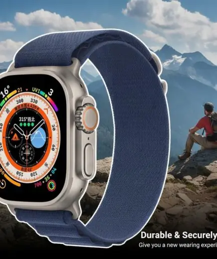 Nylon Loop Sport Band Compatible with Apple Watch Band 49mm 46mm 45mm 44mm 42mm Men Women, Stretchy Strap Elastic Fabric Wristband for iWatch Series 11 10 9 8 7 6 5 4 SE3 SE2 SE...