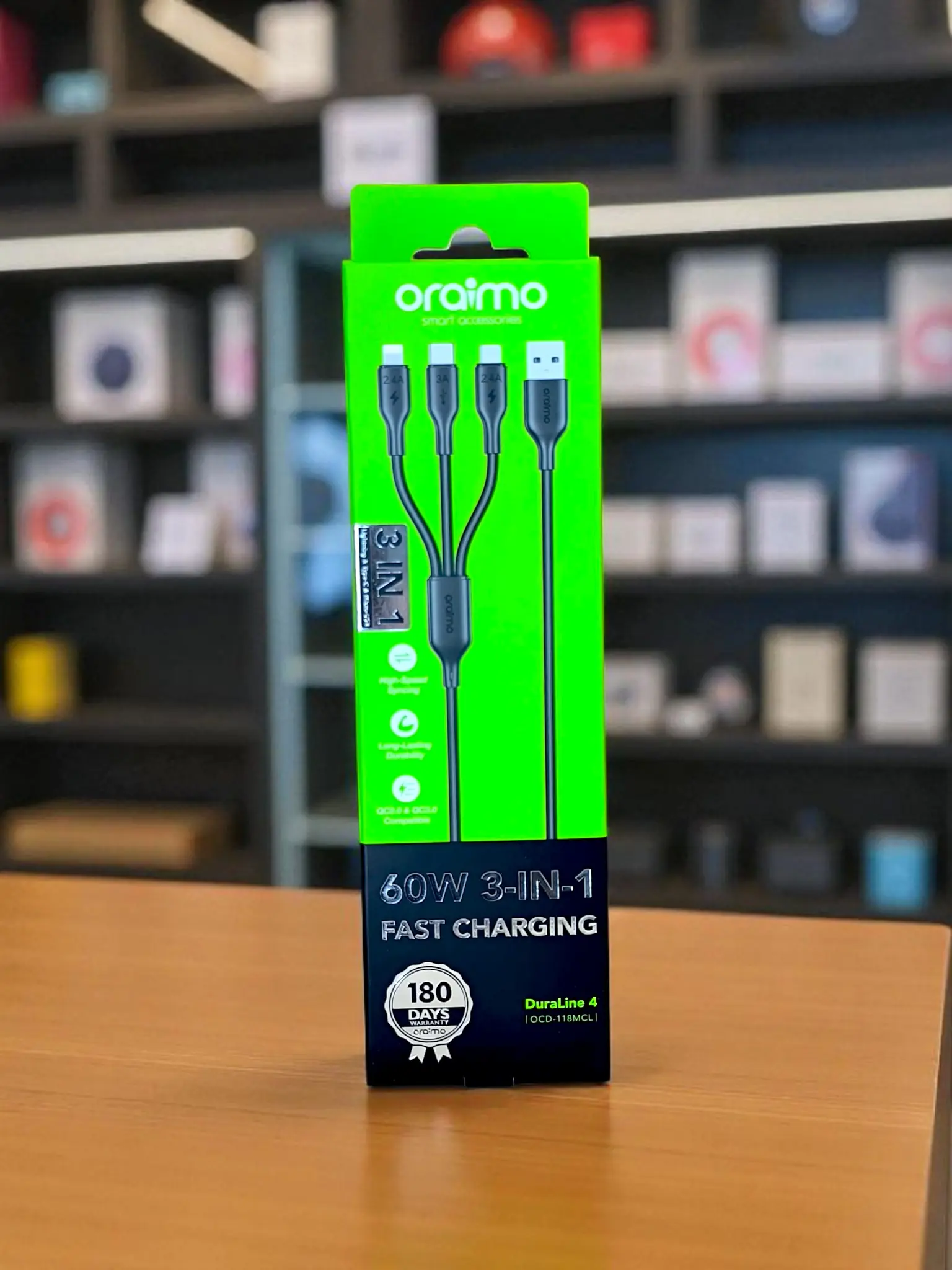 كابل Oraimo 3×1 OCD-118MCL كابل Oraimo 3×1 OCD-118MCL