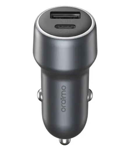 Oraimo Bullet 48 OCC-73D Car Charger Type-C + USB 48W Fast Charging - Black