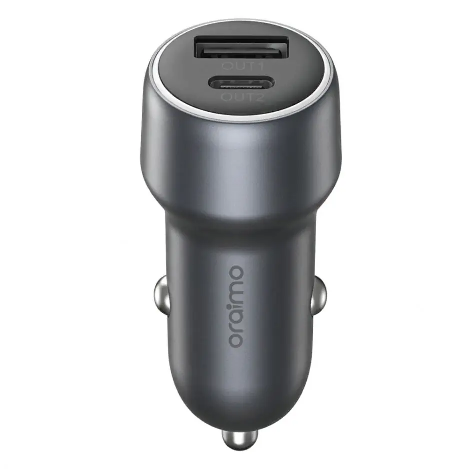 Oraimo Bullet 48 OCC-73D Car Charger Type-C + USB 48W Fast Charging - Black